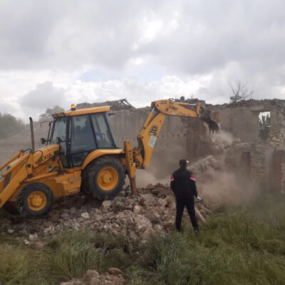 Demolición de edificación aislada