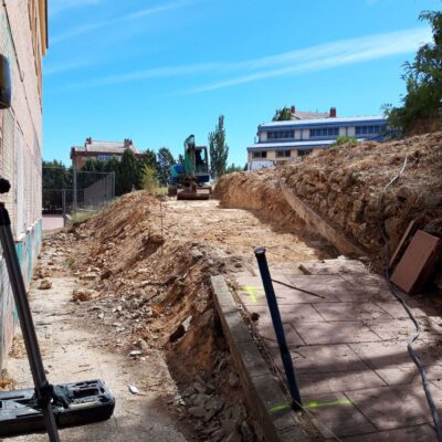 Ejecuación de rampa accesibilidad IES Buero Vallejo Guadalajara