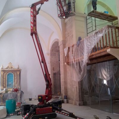 Pintado de parametros interiores Iglesia de Barajas de Melo