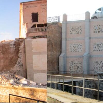 Reconstruccion de muro Toledo