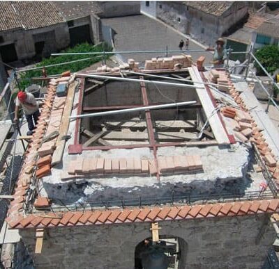 Rehabilitacion de la Torre de la Iglesia de Leganiel Cuenca
